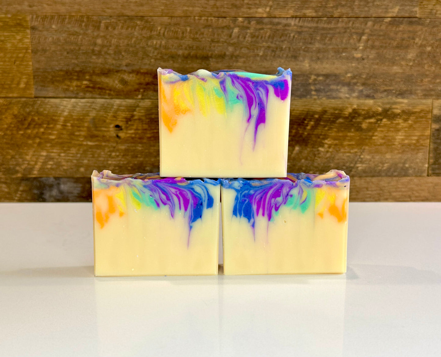 Rainbow Swirl Goat Milk Soap